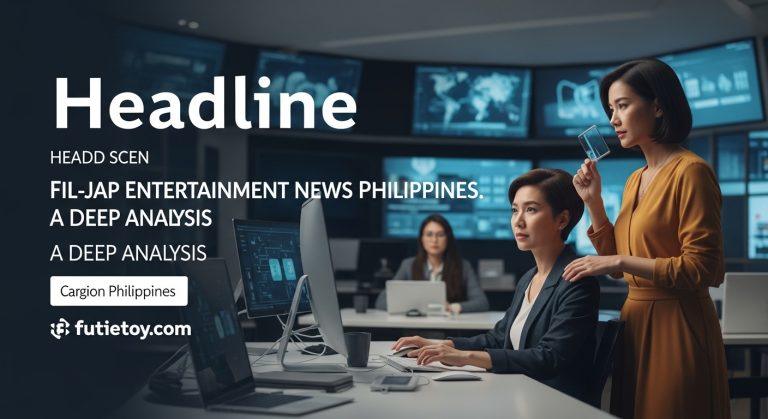 Editorial illustration of Fil-Jap entertainment exchange in the Philippines.