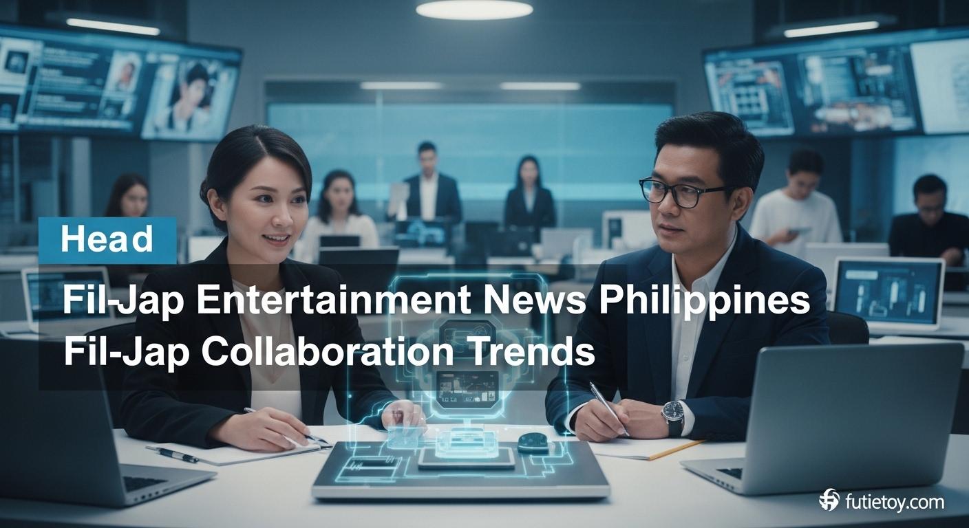 Filipino and Japanese artists collaborate in a studio, symbolizing fil-jap cross-cultural entertainment partnerships.