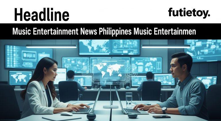 Editorial photo of Philippine musicians performing on stage with a lively audience in a contemporary venue.