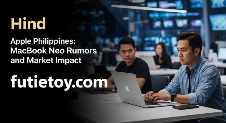 Editorial desk with Apple devices and a Philippine map in a newsroom setting