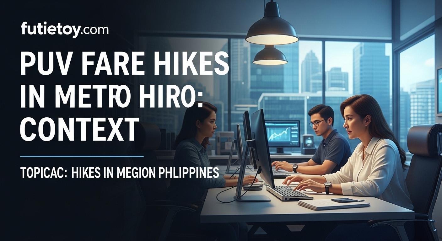 Metro Manila public transport scene during fare increase news.